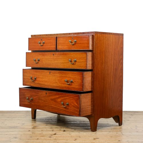 ANTIQUE MAHOGANY CHEST OF DRAWERS - ADDITIONAL PHOTO 5