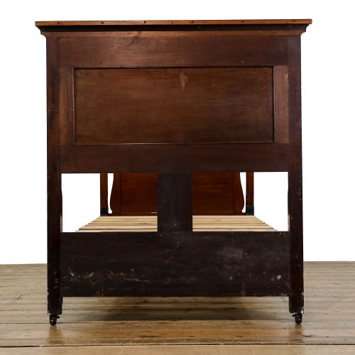 fig 1. Antique Edwardian Mahogany Single Bed Frame
