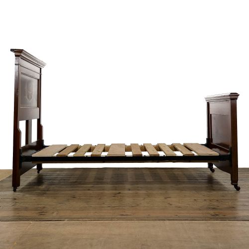 fig 2. Antique Edwardian Mahogany Single Bed Frame
