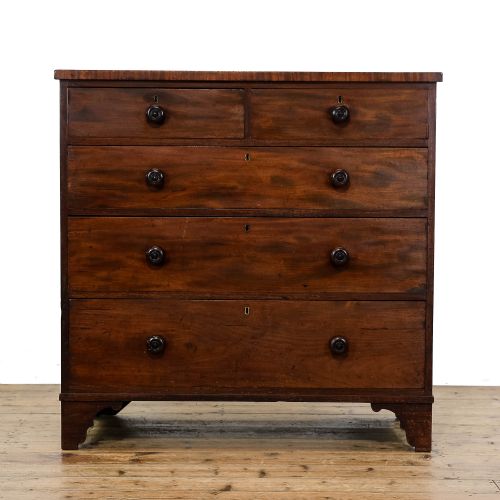 Large Antique Victorian Mahogany Chest of Drawers