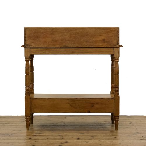 fig 1. Antique Pine Washstand Side Table with Drawers