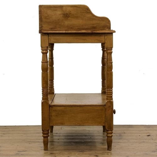 fig 2. Antique Pine Washstand Side Table with Drawers