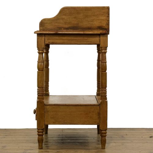 fig 3. Antique Pine Washstand Side Table with Drawers