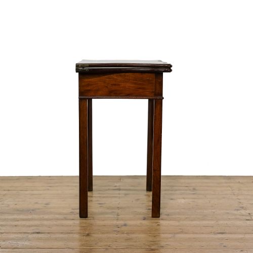 fig 2. Antique Georgian Mahogany Fold Over Tea Table