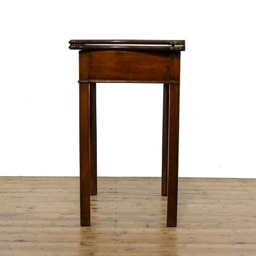 fig 3. Antique Georgian Mahogany Fold Over Tea Table