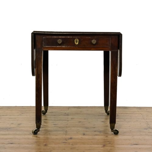 ANTIQUE MAHOGANY PEMBROKE TABLE - ADDITIONAL PHOTO 2