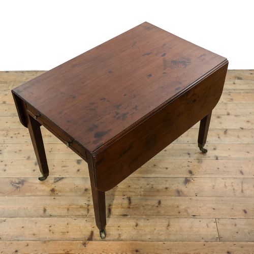 ANTIQUE MAHOGANY PEMBROKE TABLE - ADDITIONAL PHOTO 5