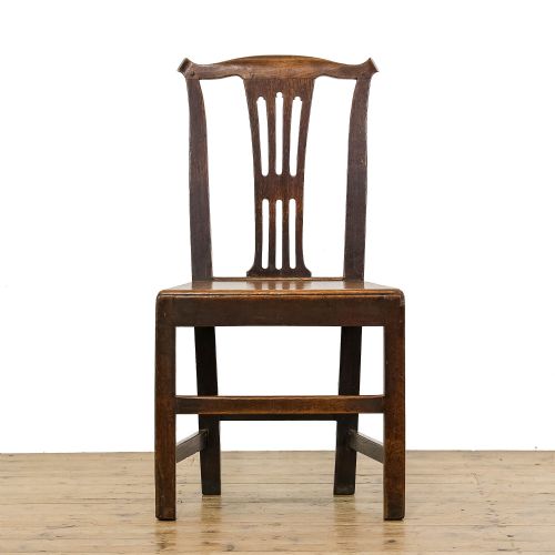 fig 2. Set of Three Antique Oak Farmhouse Chairs