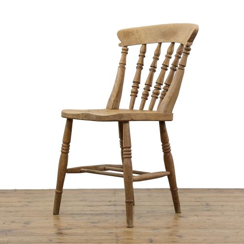 fig 2. Antique Four Victorian Pine Kitchen Chairs