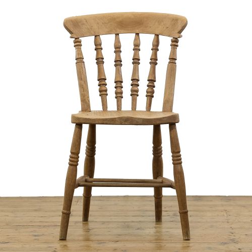 fig 3. Antique Four Victorian Pine Kitchen Chairs