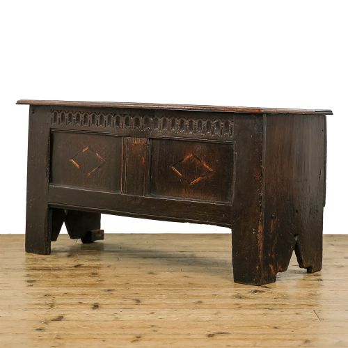 Small Antique Oak Coffer