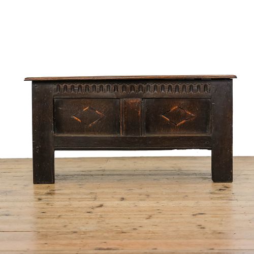 fig 1. Small Antique Oak Coffer
