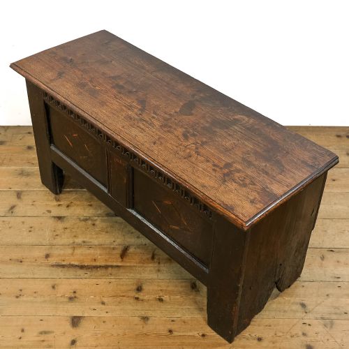 fig 3. Small Antique Oak Coffer
