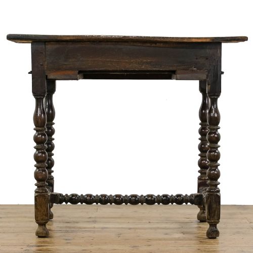 fig 2. Antique Oak Bobbin Side Table