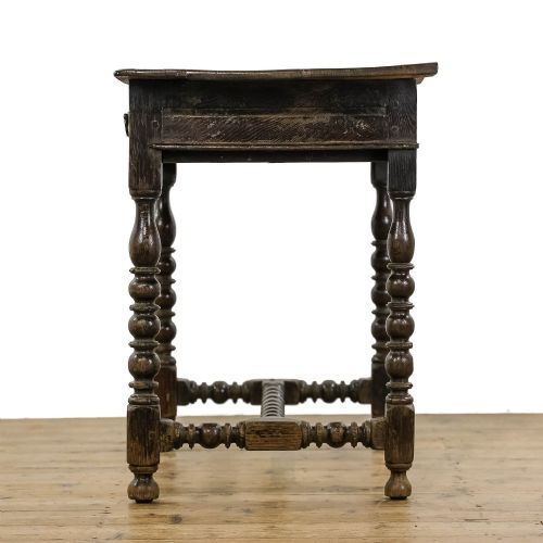 fig 3. Antique Oak Bobbin Side Table