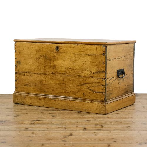 fig 1. Antique Victorian Pine Trunk
