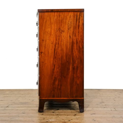 fig 1. Large Antique Mahogany Bow Front Chest of Drawers