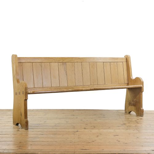 Antique Pitch Pine Church Pew