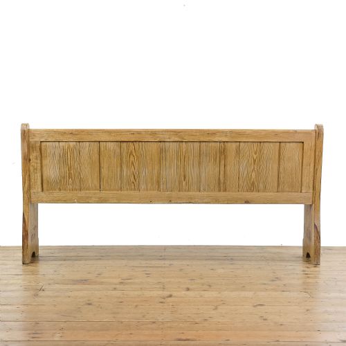 fig 2. Antique Pitch Pine Church Pew