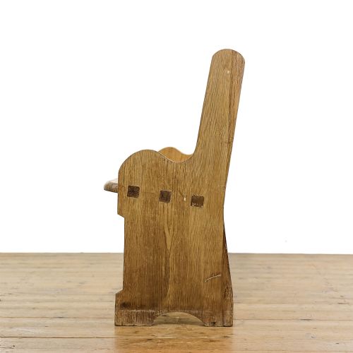 fig 3. Antique Pitch Pine Church Pew