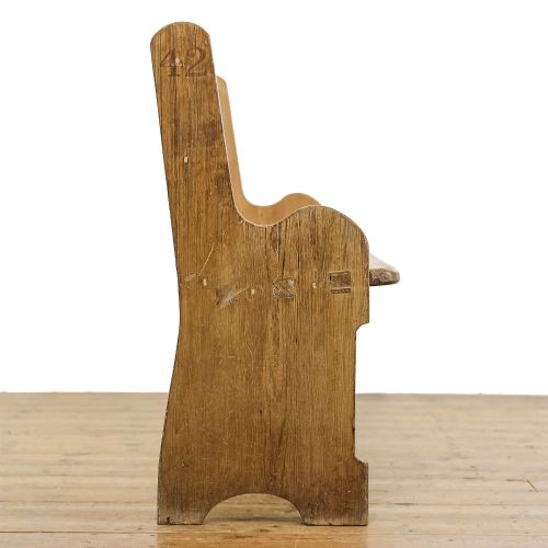 fig 3. Antique Pitch Pine Church Pew