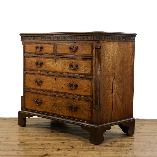 fig 3. Antique Georgian Oak Chest of Drawers
