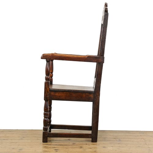 fig 3. Antique Oak Wainscot Armchair