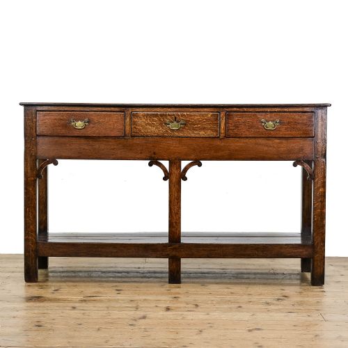 Antique Georgian Oak Dresser Base