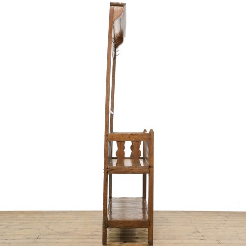 fig 2. Unusual Antique Oak Hall Stand Penderyn Antiques