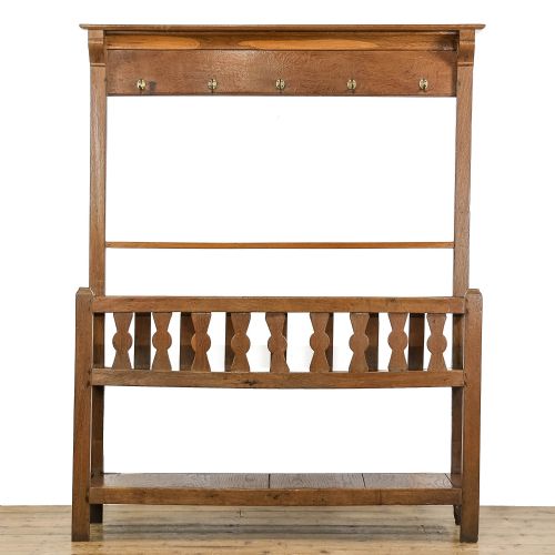 Unusual Antique Oak Hall Stand Penderyn Antiques