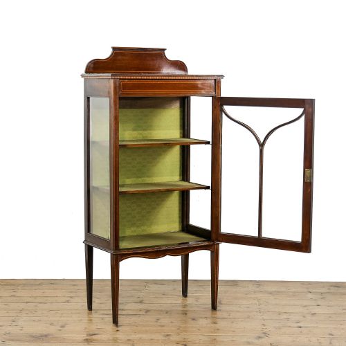 fig 1. Small Antique Edwardian Mahogany Display Cabinet
