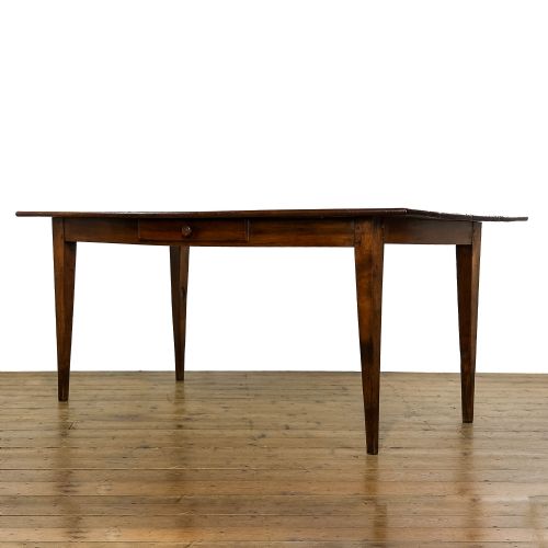 Antique Fruitwood French Farmhouse Kitchen Table