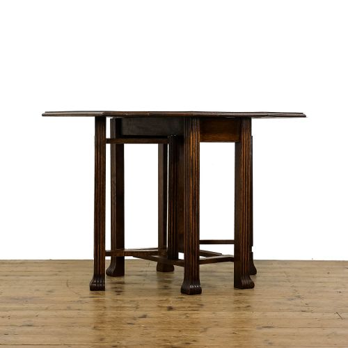 fig 3. Antique Oak Gate Leg Side Table
