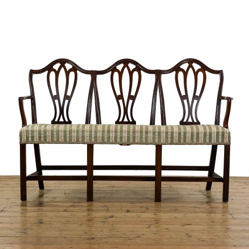 fig 1. Georgian Style 20th Century Upholstered Bench