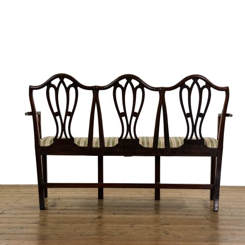 fig 3. Georgian Style 20th Century Upholstered Bench