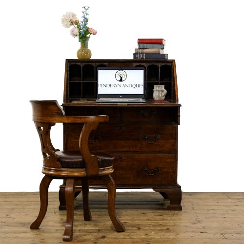 Antique Edwardian Oak Bureau