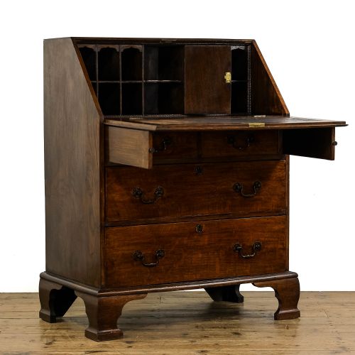 fig 1. Antique Edwardian Oak Bureau