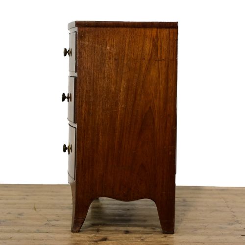 fig 3. Antique Mahogany Bow Front Chest of Drawers