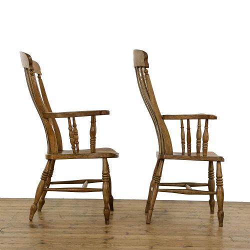 fig 2. Two Similar Antique Windsor Armchairs