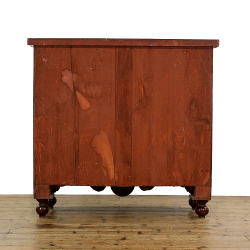 fig 2. Antique Victorian Mahogany Bow Front Chest of Drawers