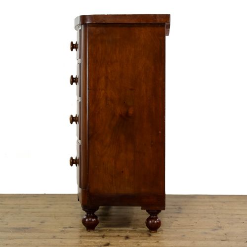 fig 3. Antique Victorian Mahogany Bow Front Chest of Drawers