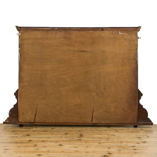 fig 1. Antique Edwardian Mahogany Overmantle Mirror