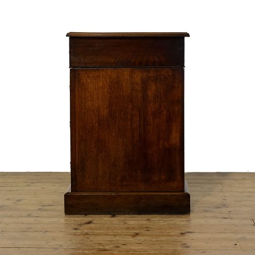 fig 2. Antique Victorian Oak Twin Pedestal Desk