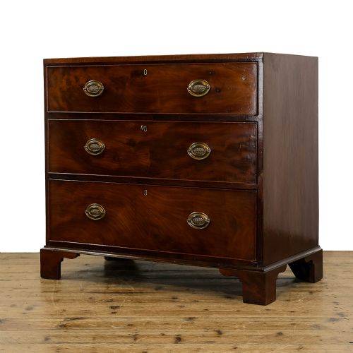 fig 1. Antique 19th Century Mahogany Chest of Drawers