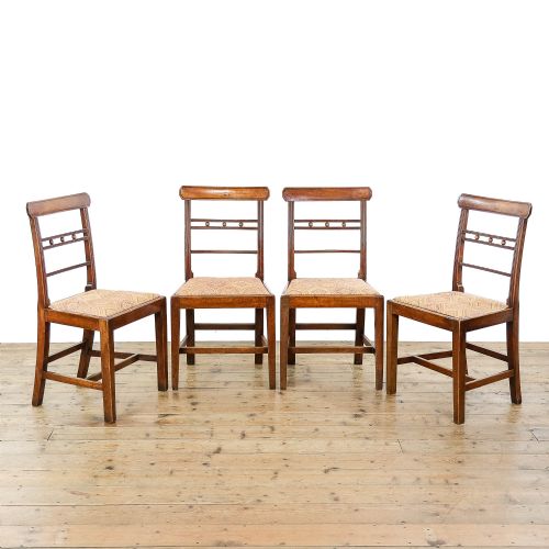 Set of Four Antique Bobbin Dining Chairs