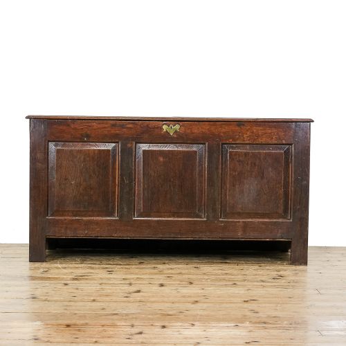 fig 1. Antique 18th Century Welsh Oak Coffer