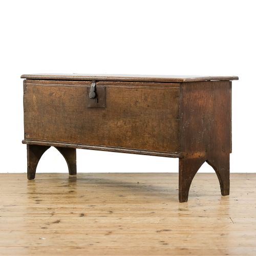 Antique 17th Century Six Plank Oak Chest
