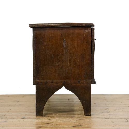fig 3. Antique 17th Century Six Plank Oak Chest