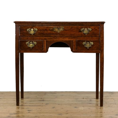 Antique Georgian Oak Lowboy Side Table