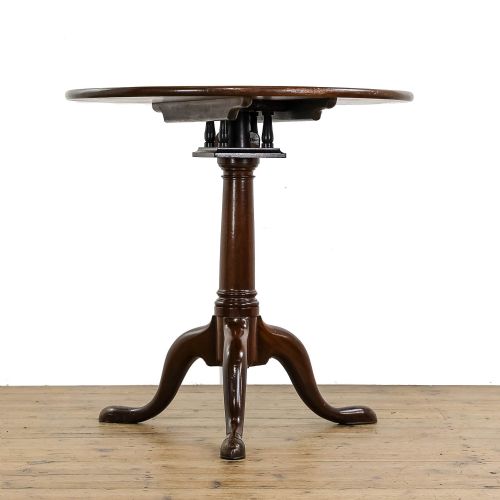 ANTIQUE GEORGIAN MAHOGANY TILT TOP TABLE - ADDITIONAL PHOTO 3